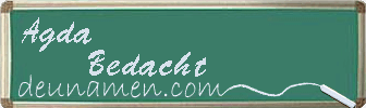 Agda Bedacht Visitenkarte